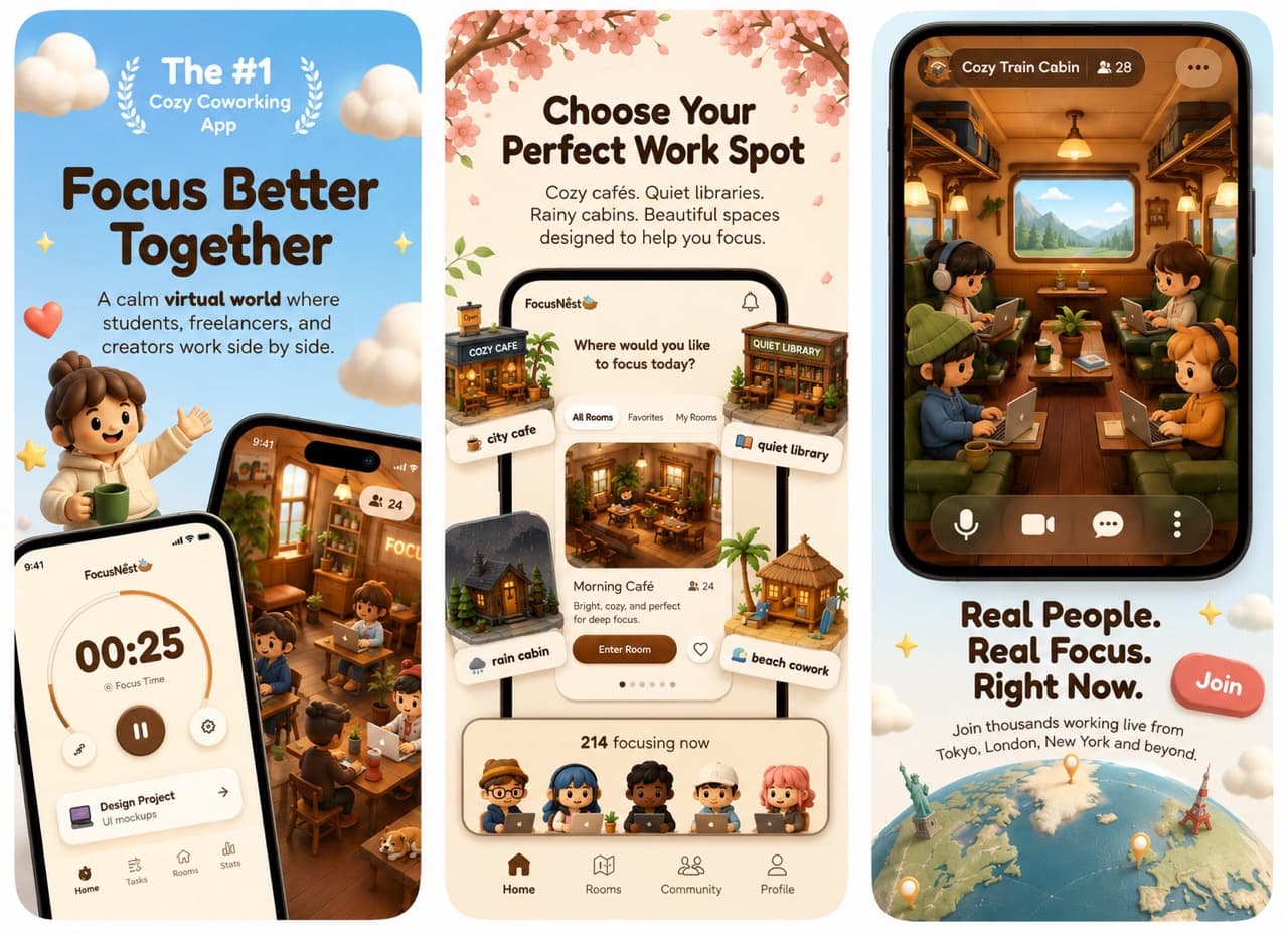 App Store screenshot style - Vibrant